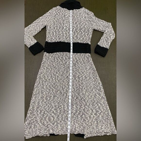 Belldini Large Black Combo Open-Front Belted
Duster Cardigan Boucle Knit Size M - Picture 10 of 14